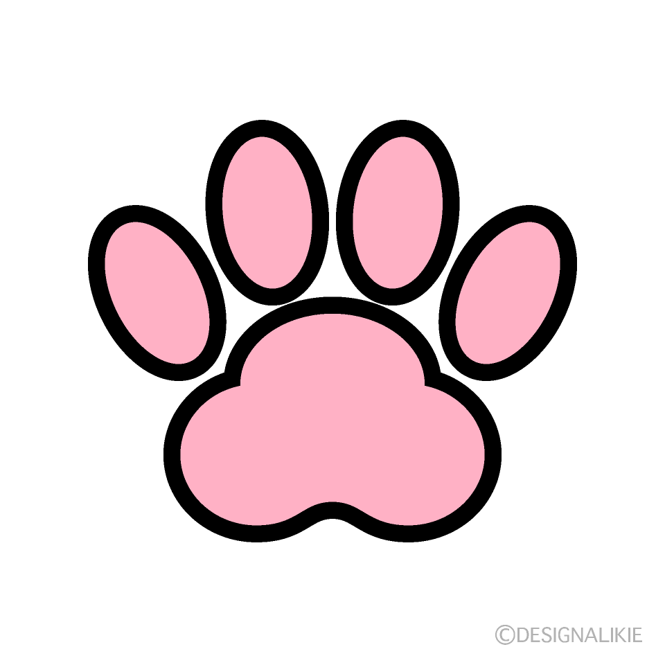 ピンクの肉球シンボル