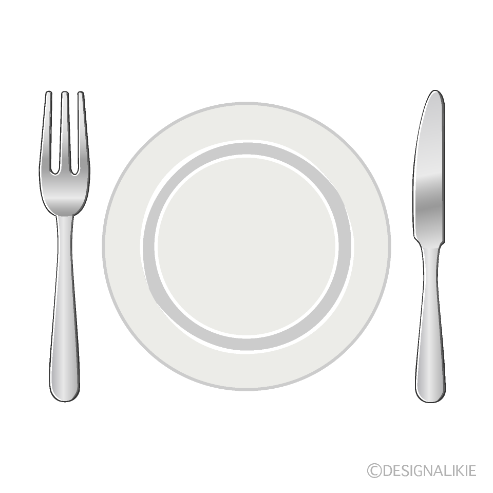 食事の食器イラストのフリー素材｜イラストイメージ