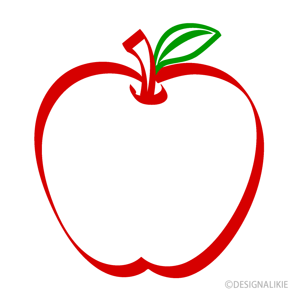 赤リンゴ（筆画）