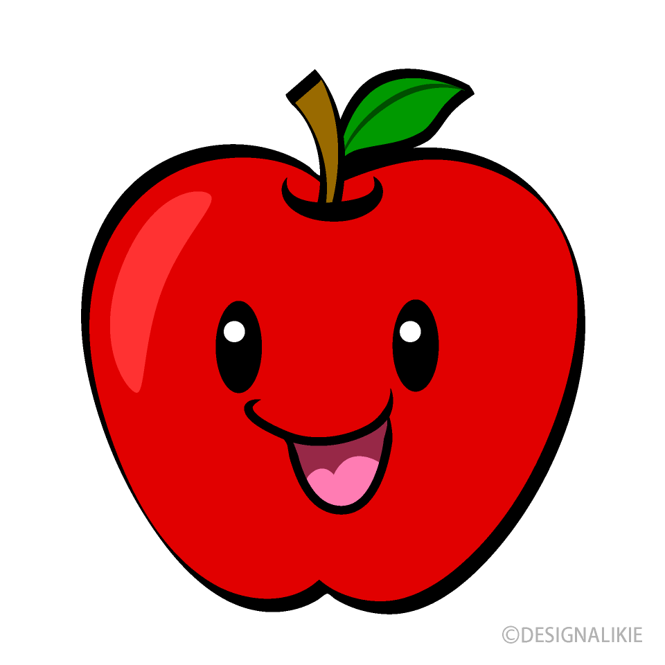笑顔のリンゴ