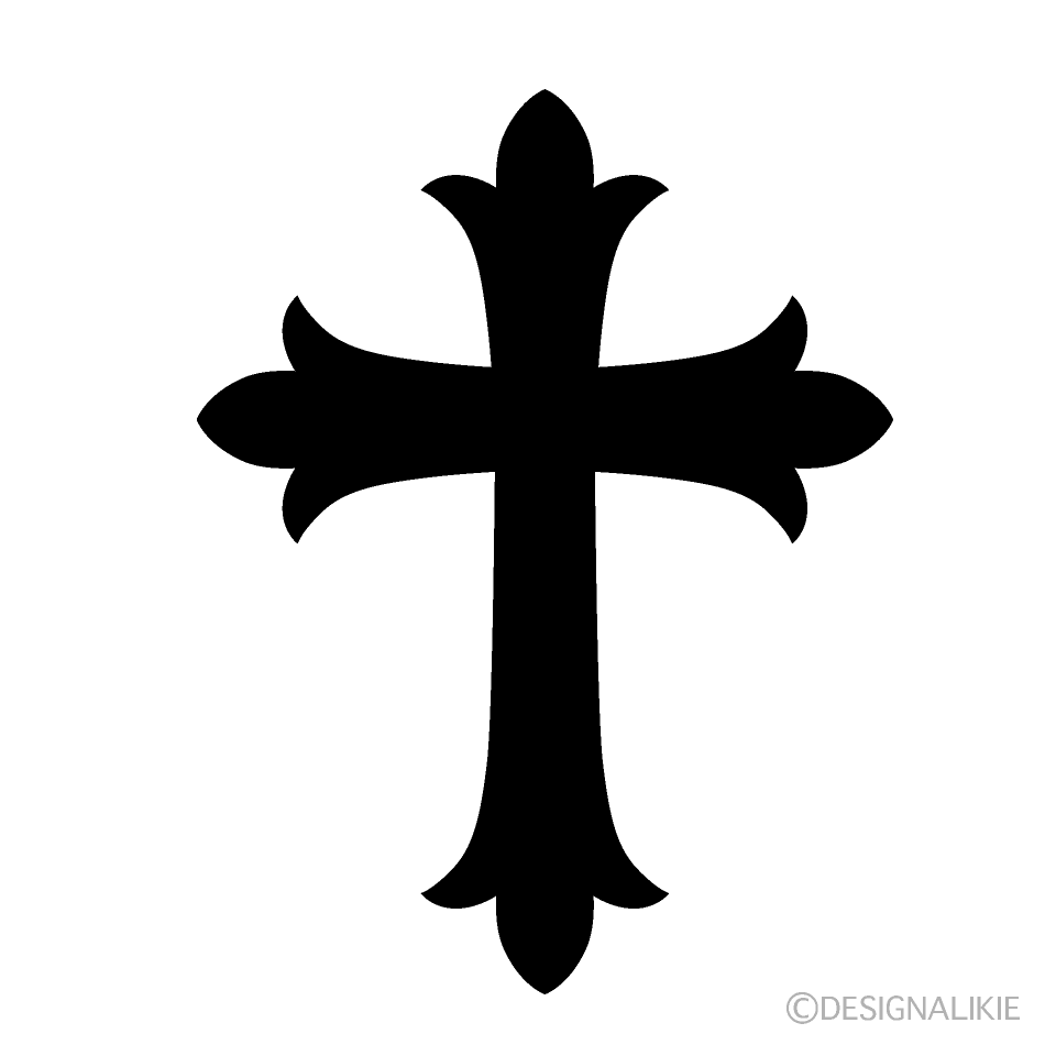 十字架シンボルイラストのフリー素材 イラストイメージ