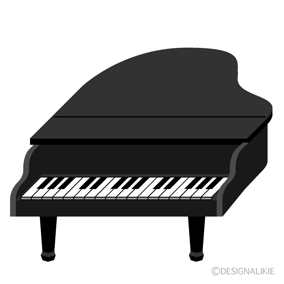簡易ピアノイラストのフリー素材 イラストイメージ