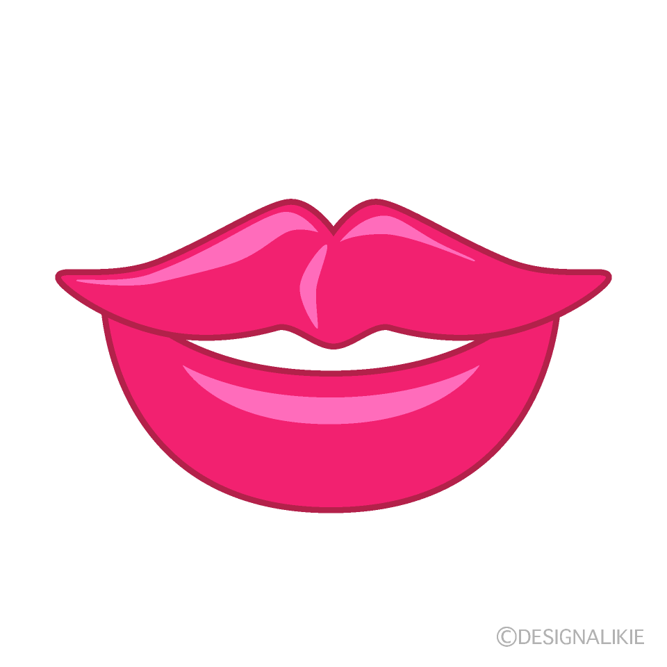 ピンク唇の口