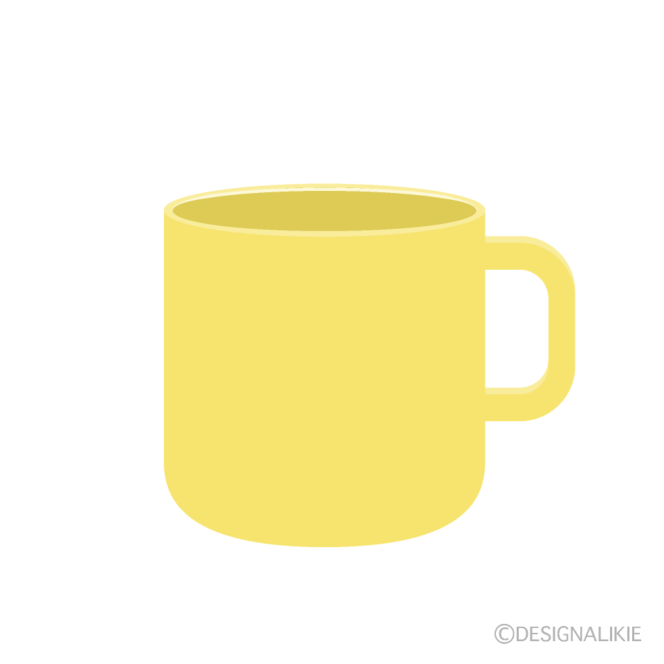 黄色のコップ