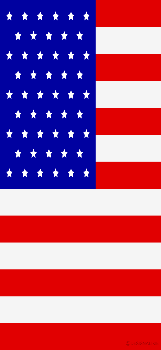 アメリカ国旗 Iphone壁紙イラストのフリー素材 イラストイメージ