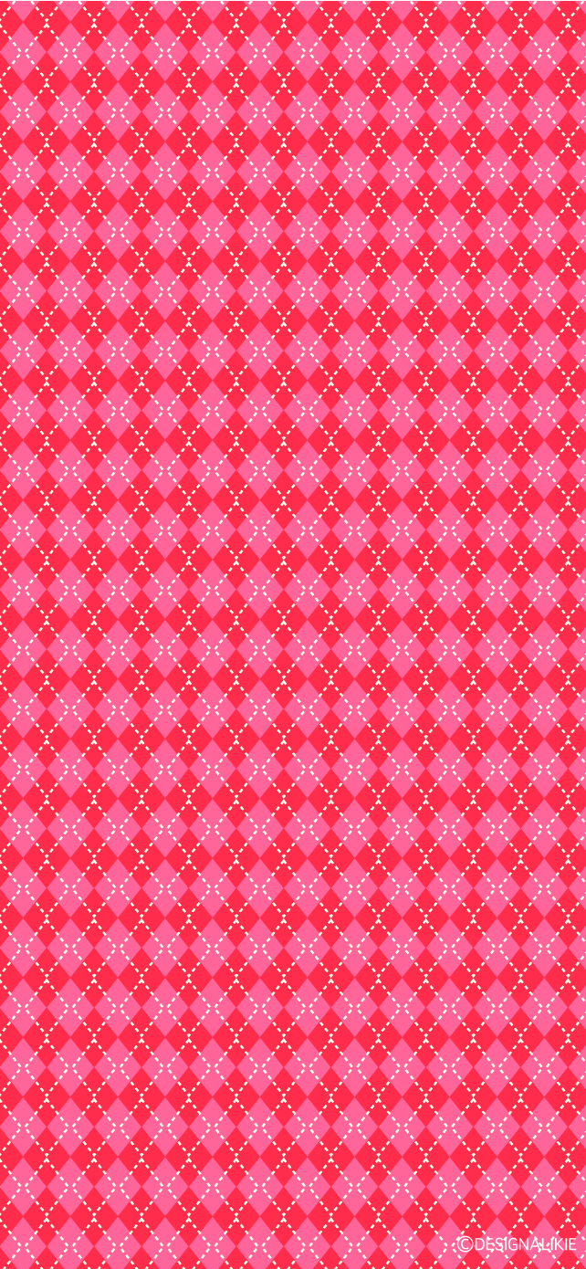 ピンクアーガイル柄 Iphone壁紙イラストのフリー素材 イラストイメージ