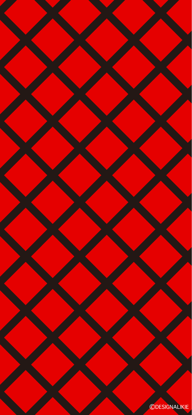 赤黒チェックライン Iphone壁紙イラストのフリー素材 イラストイメージ