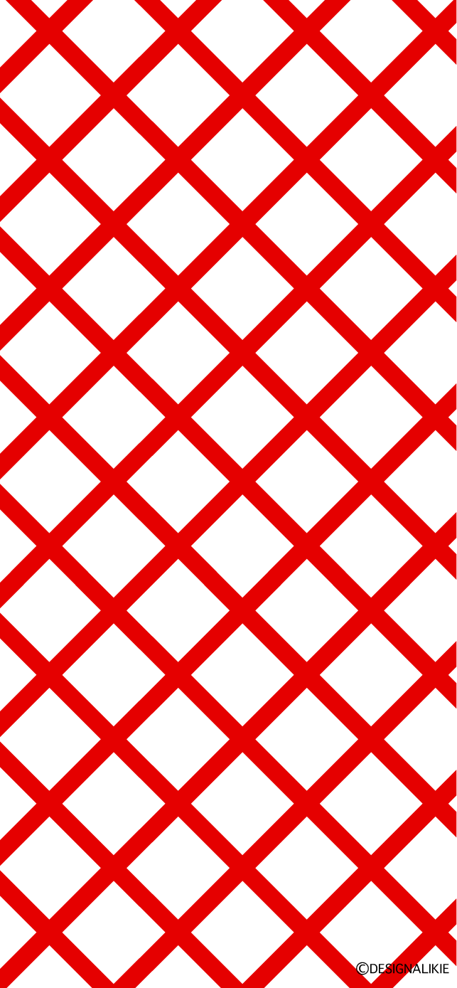 赤白チェックライン iPhone壁紙