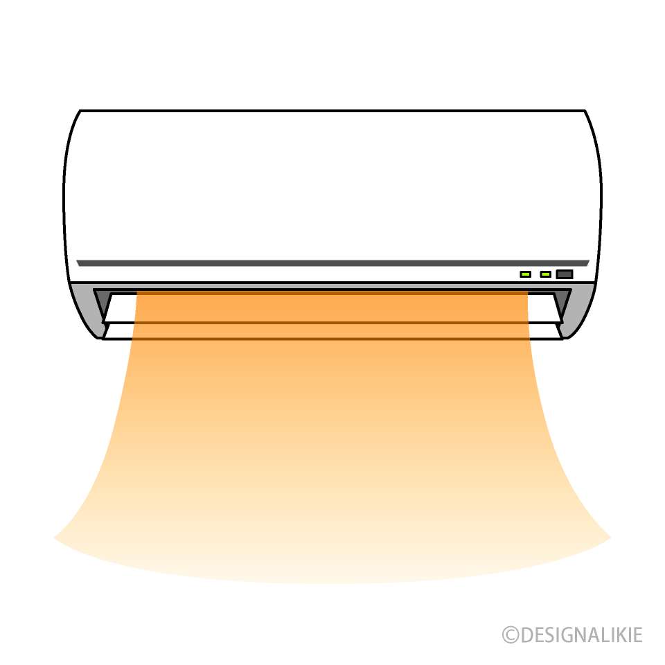 暖房エアコンイラストのフリー素材 イラストイメージ