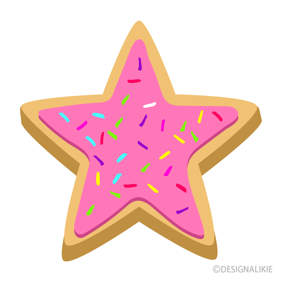 ピンクの星クッキー