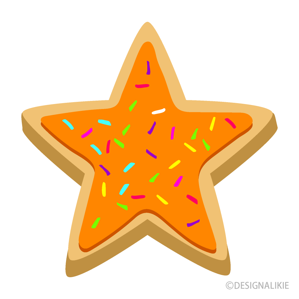 オレンジの星クッキー
