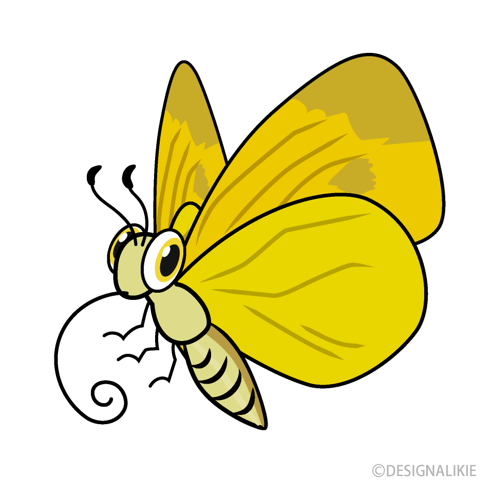 黄色蝶キャラ