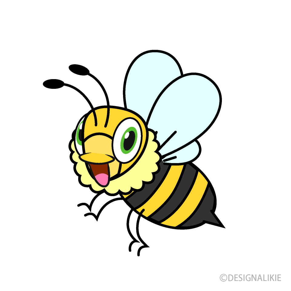 笑顔の蜂キャラ
