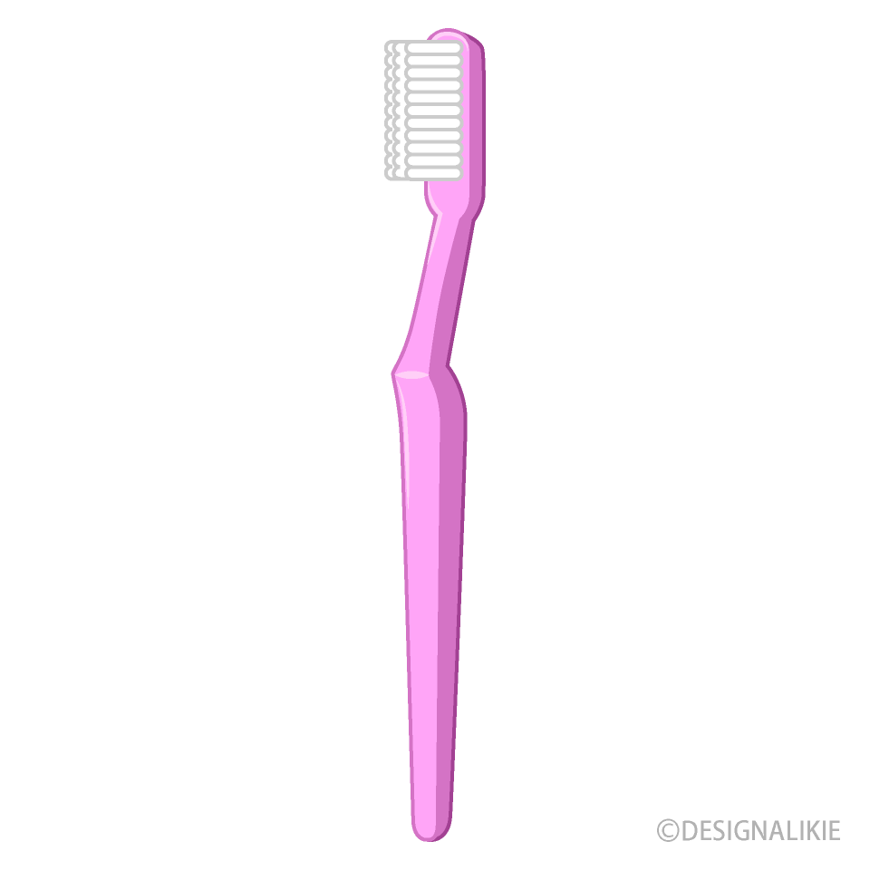 ピンク色の歯ブラシ