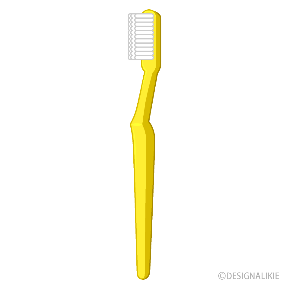 黄色の歯ブラシ