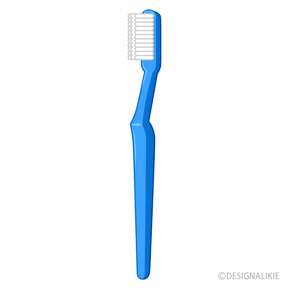 青色の歯ブラシ