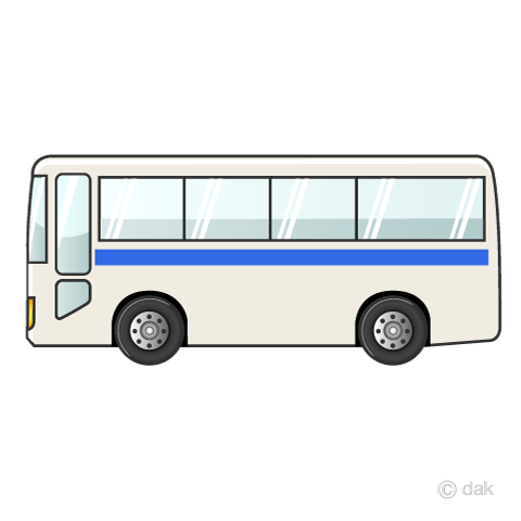 高速バスの旅行の無料イラスト素材 イラストイメージ