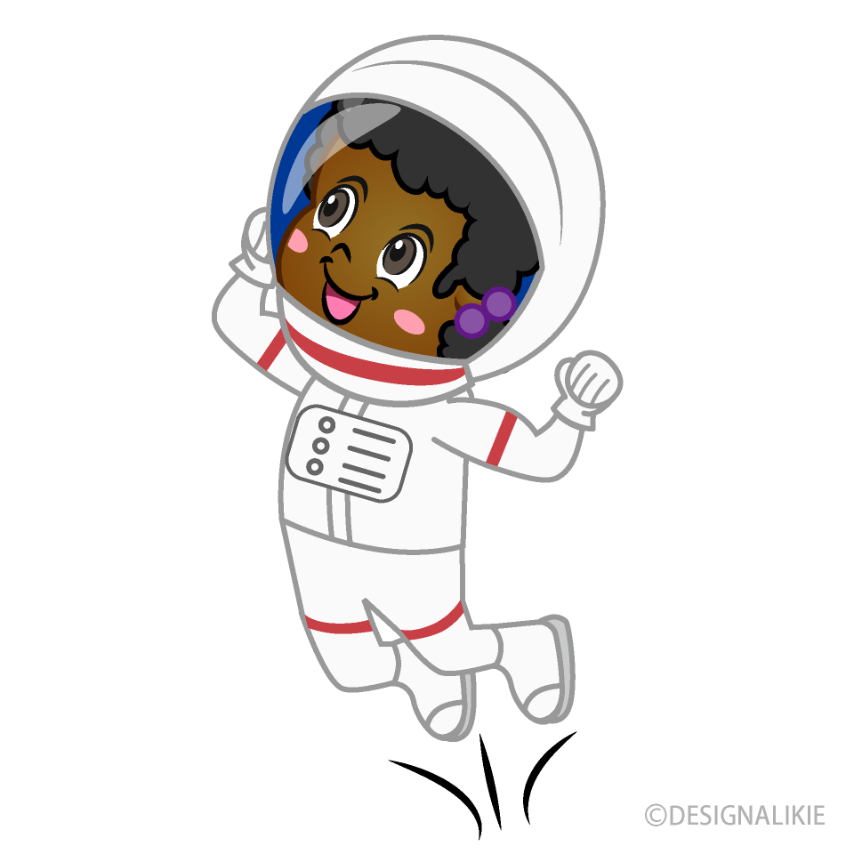 女の子の宇宙飛行士