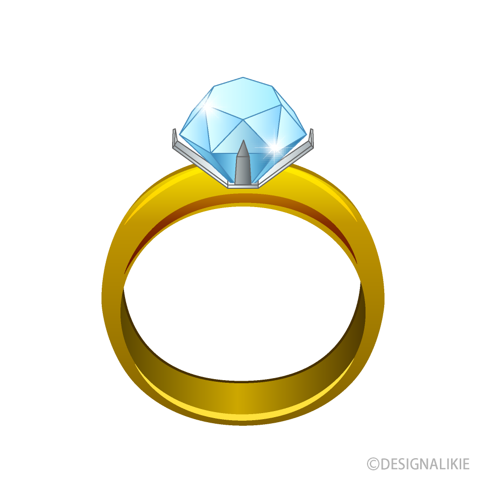 金のダイヤ婚約指輪