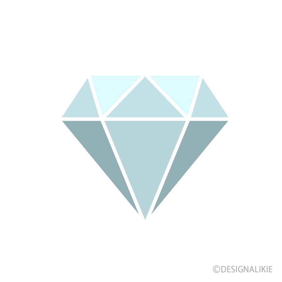シンプルなダイヤモンド（横）