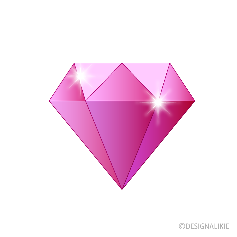 ピンクの宝石（横）
