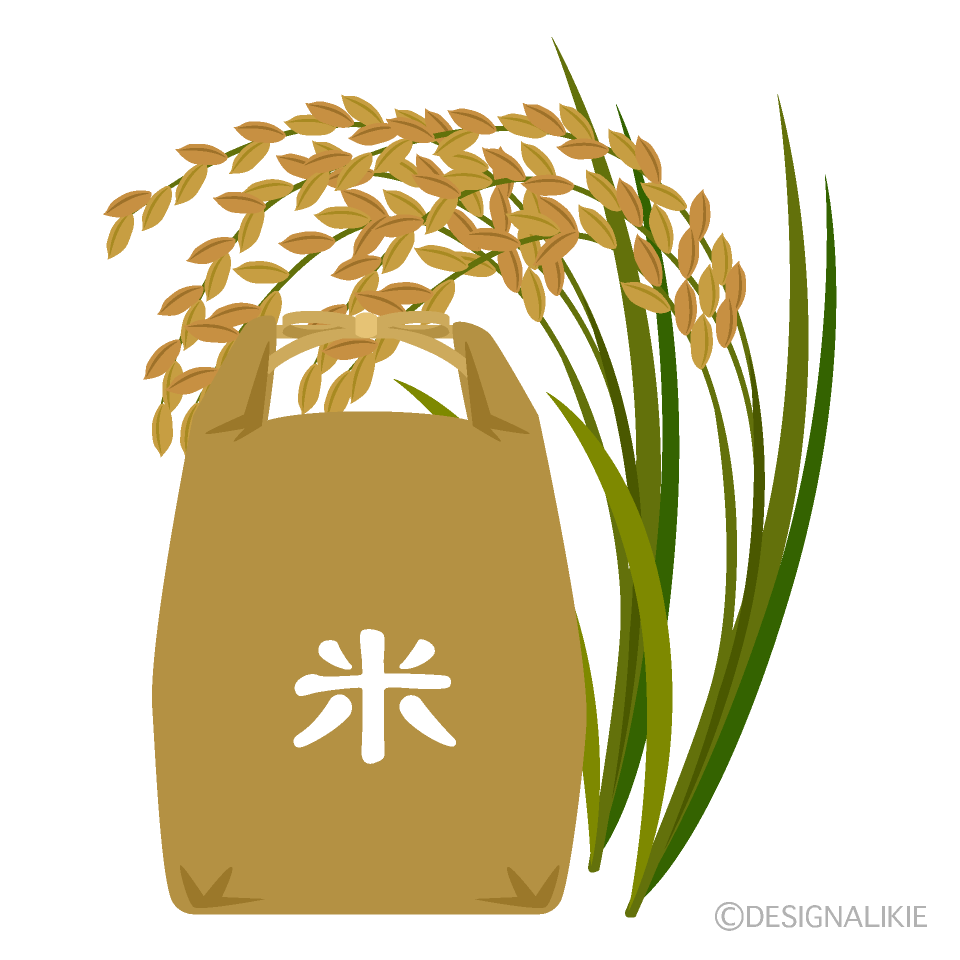 米袋と稲穂
