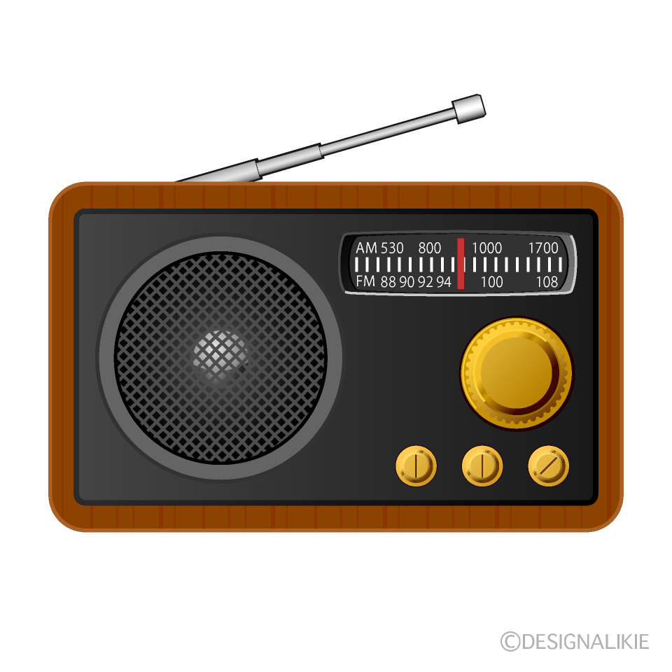 木製のラジオ