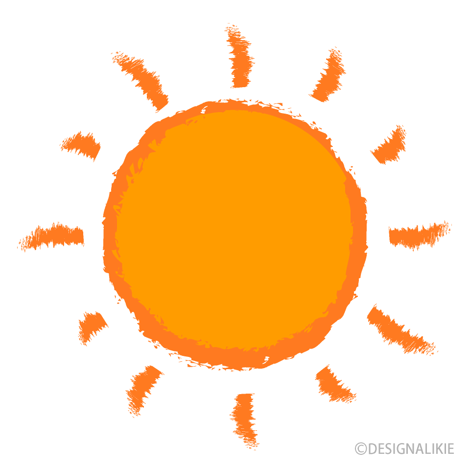 暖かなオレンジ太陽