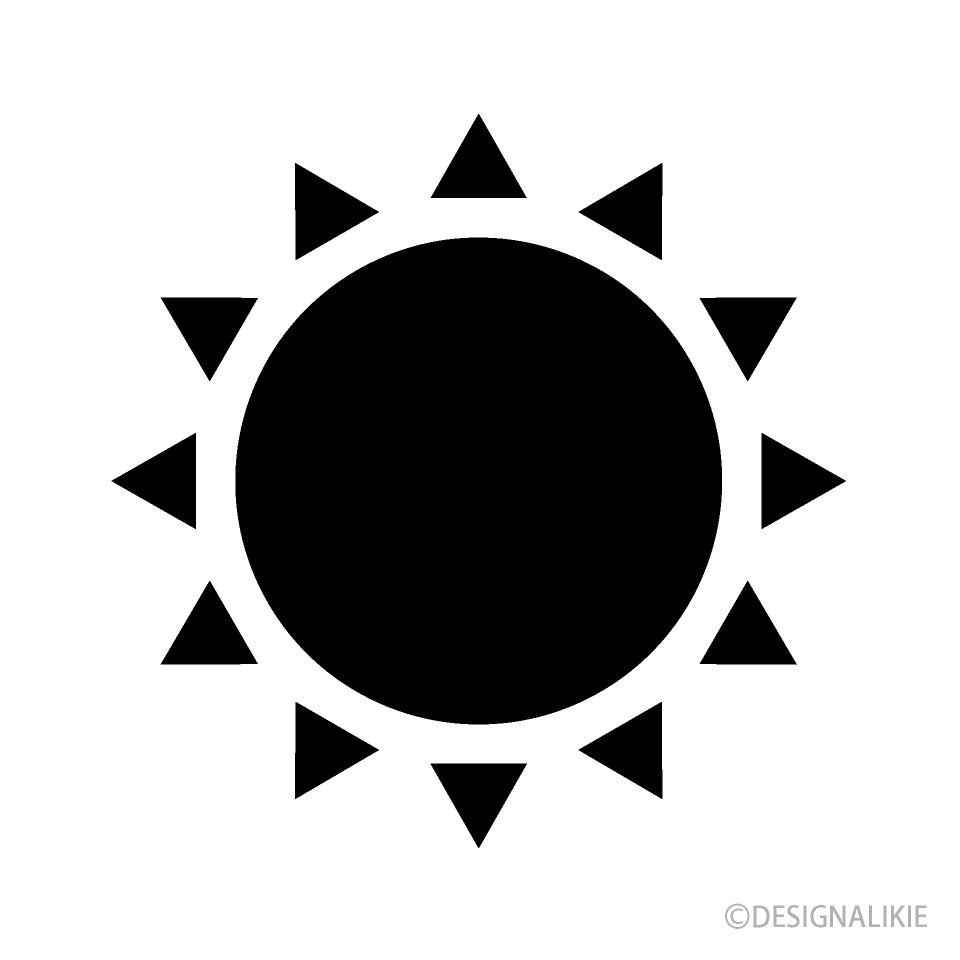 太陽シンボル（シルエット）