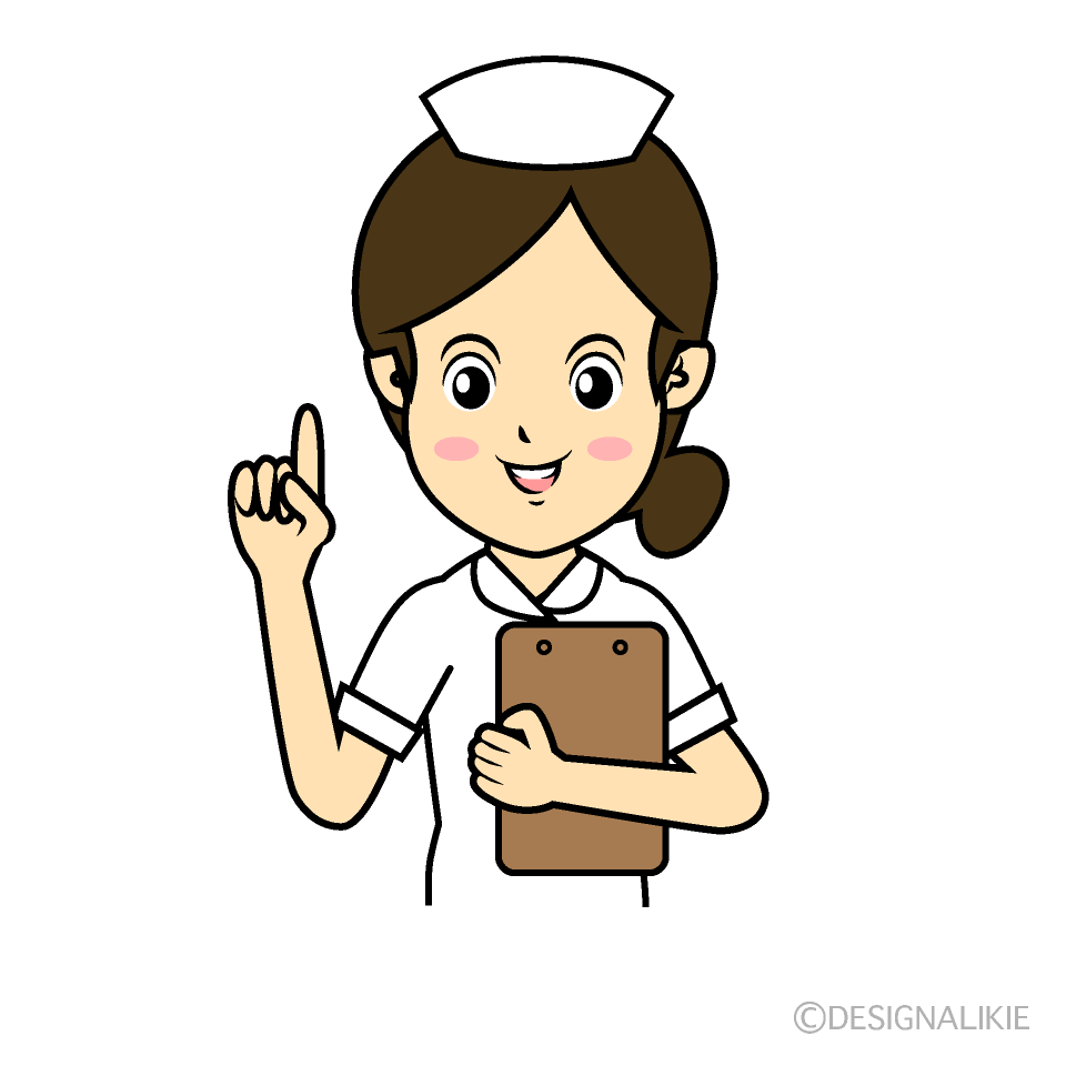 笑顔の看護師イラストのフリー素材 イラストイメージ