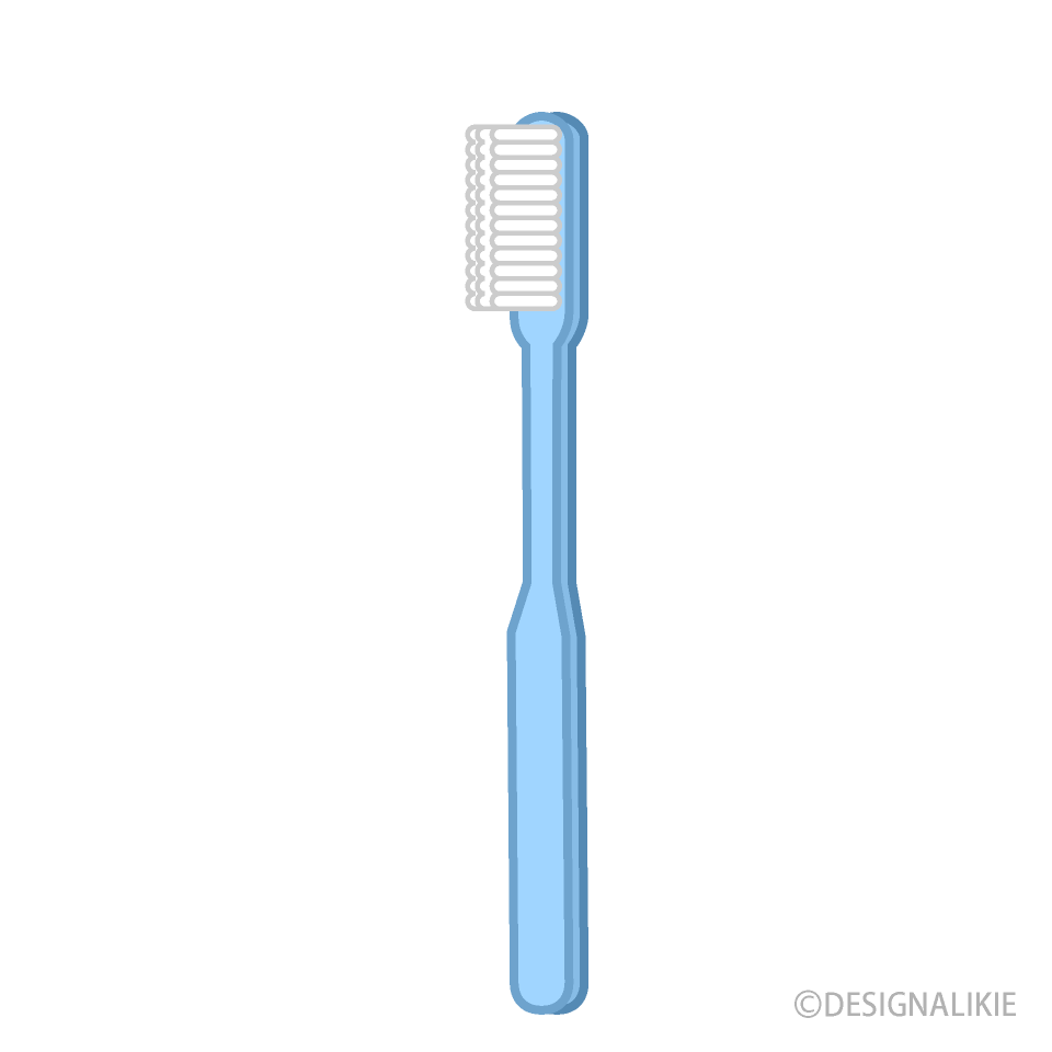 シンプルな歯ブラシイラストのフリー素材 イラストイメージ