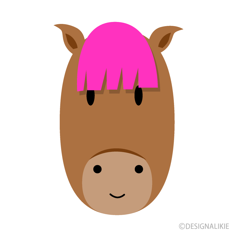 かわいい女の子馬顔