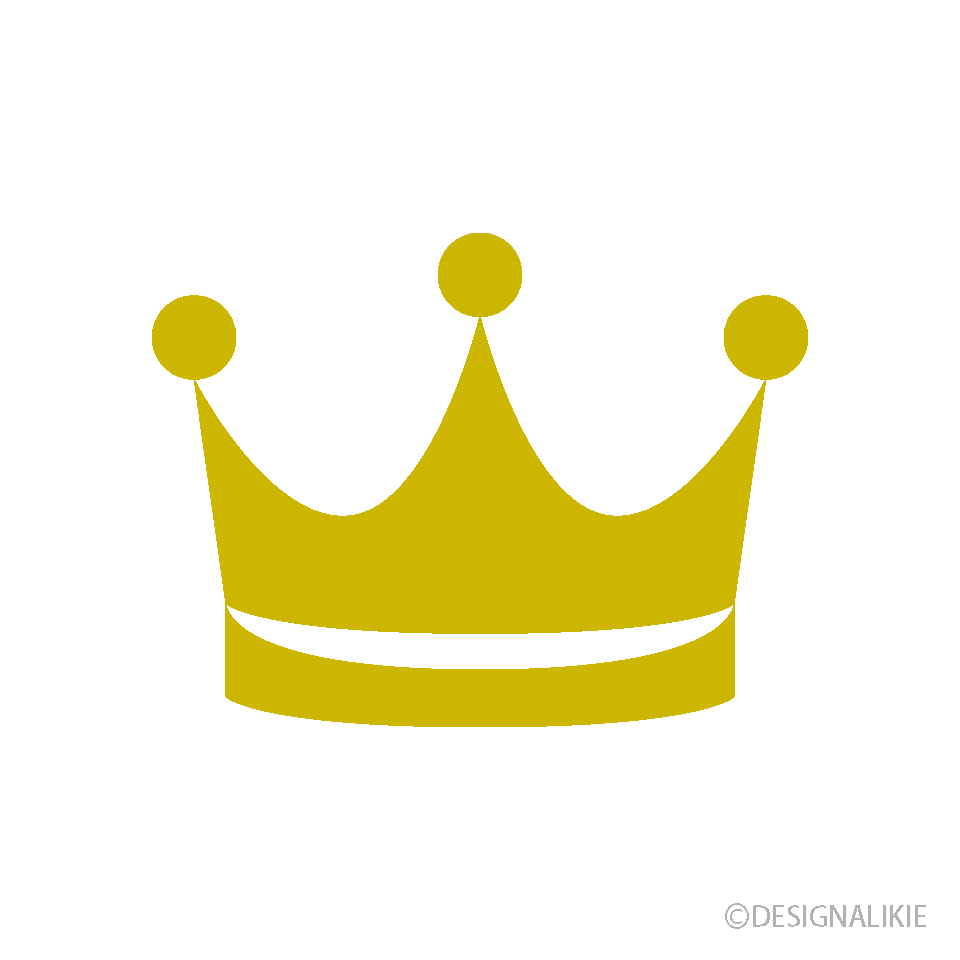 王冠マークイラストのフリー素材 イラストイメージ