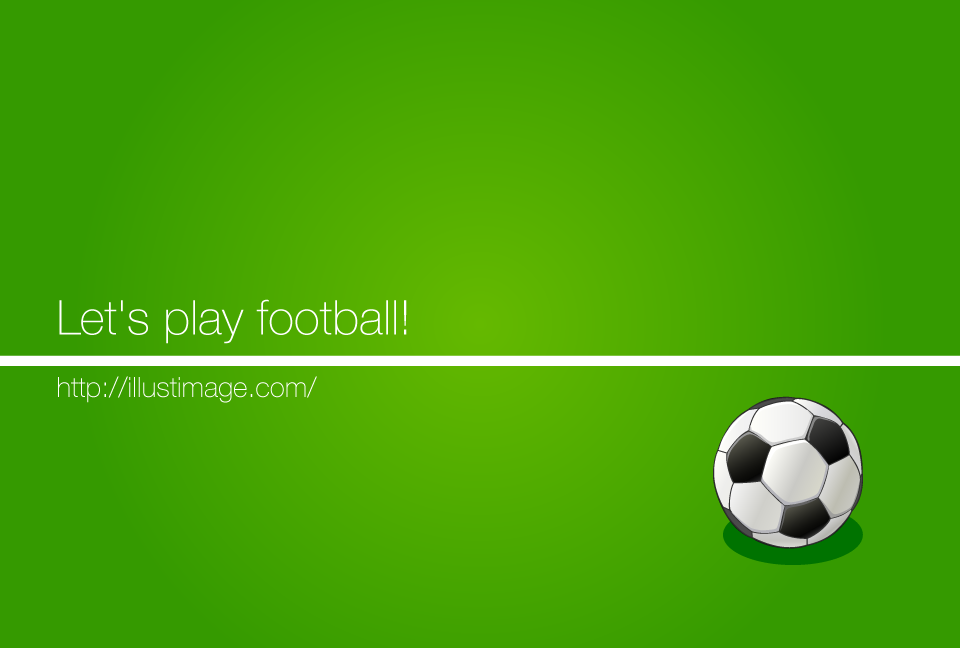 サッカーコートのサッカーボールの無料イラスト素材 イラストイメージ