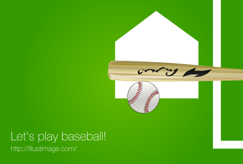 野球バッティングイラストのフリー素材 イラストイメージ