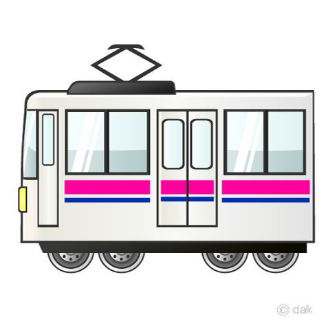 京王線の電車イラストのフリー素材 イラストイメージ