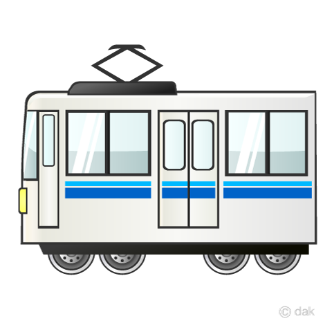 東武線の電車イラストのフリー素材 イラストイメージ