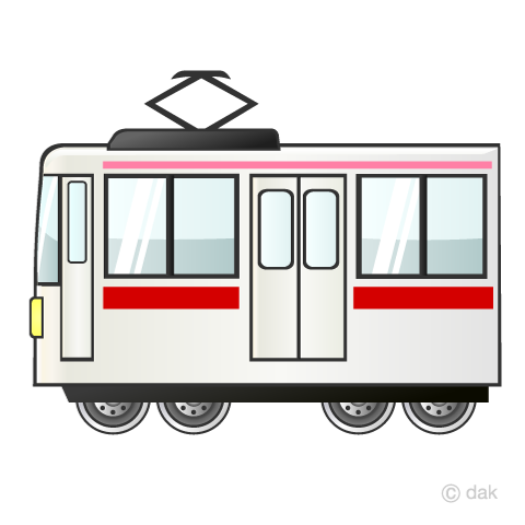 東横線の電車イラストのフリー素材 イラストイメージ