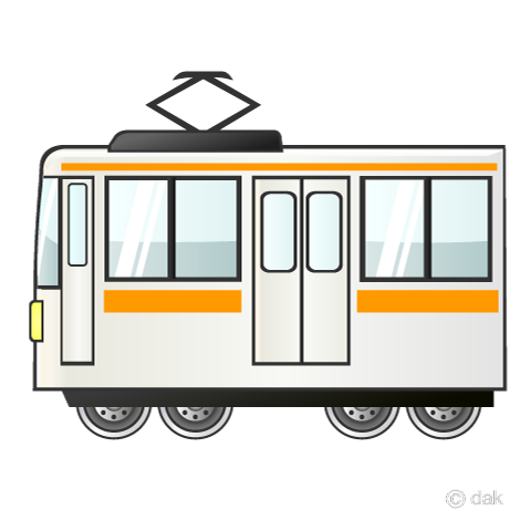 Jr中央線の電車イラストのフリー素材 イラストイメージ