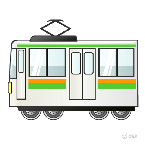 Jr東海道線の電車イラストのフリー素材 イラストイメージ