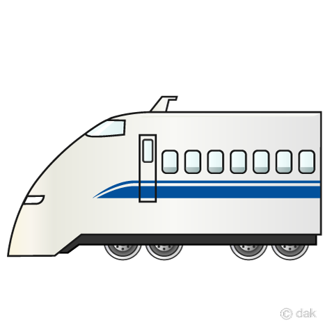 のぞみ新幹線300系の無料イラスト素材 イラストイメージ