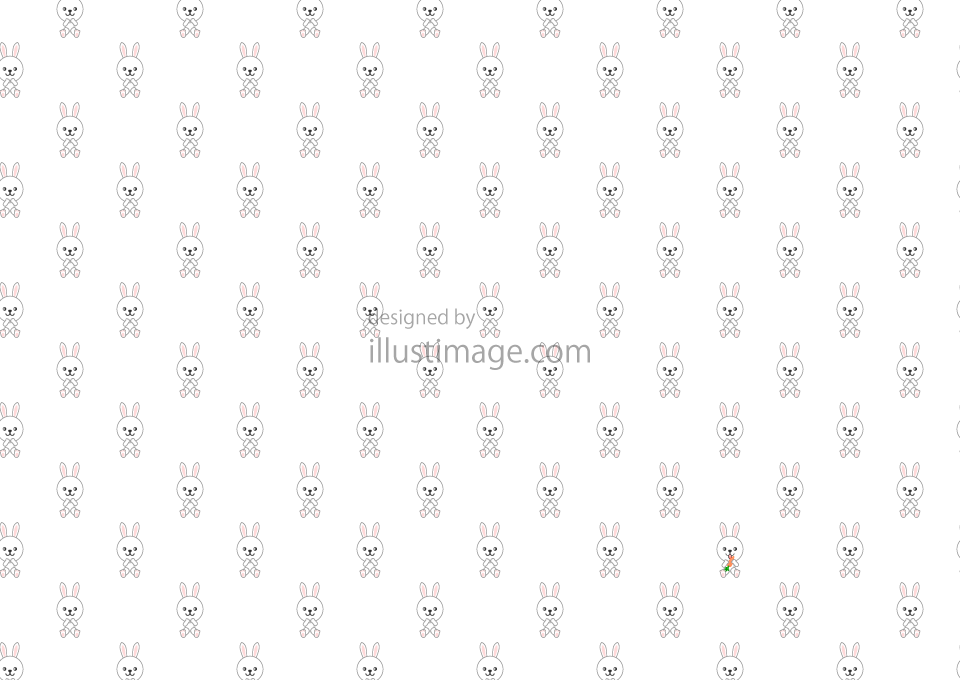 可愛いウサギパターンの壁紙