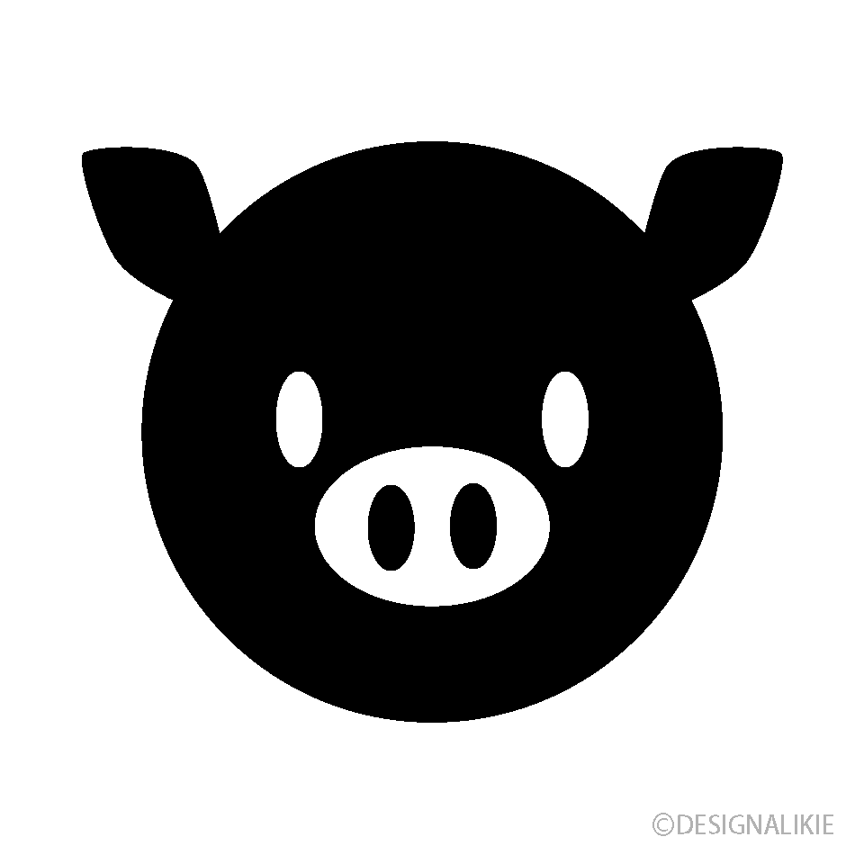 豚マークの無料イラスト素材 イラストイメージ