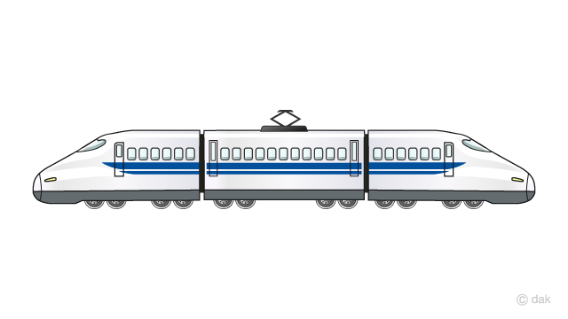 綺麗な 新幹線 イラスト 無料