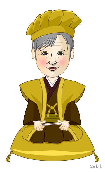 傘寿 米寿祝いのお婆ちゃんイラストのフリー素材 イラストイメージ