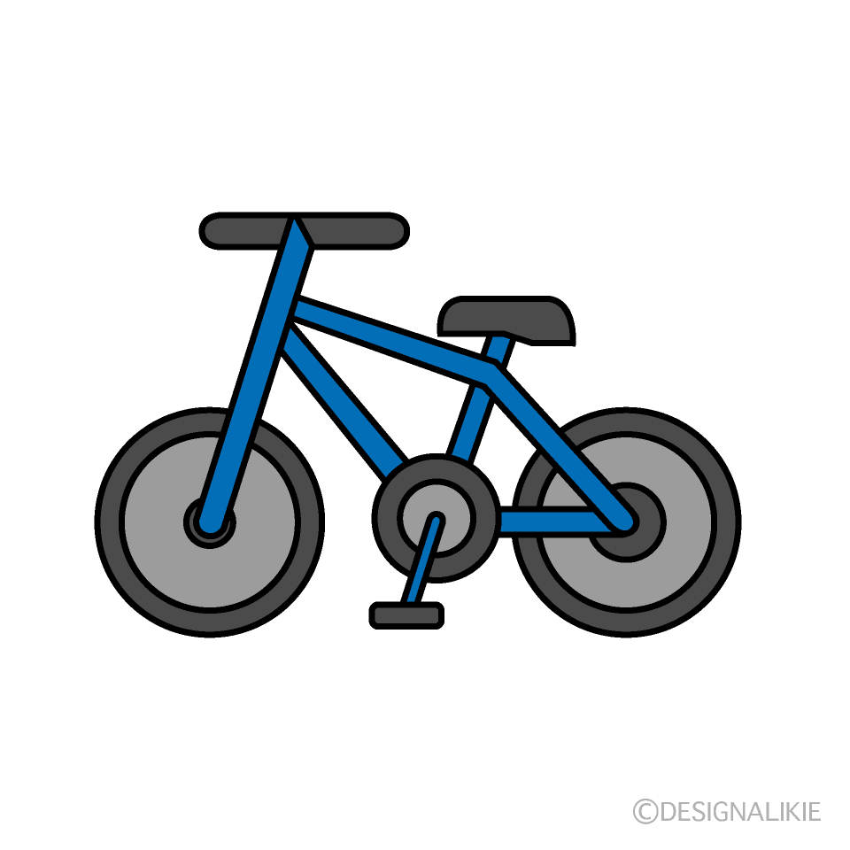 かわいい自転車イラストのフリー素材 イラストイメージ
