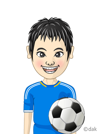サッカー少年イラストのフリー素材 イラストイメージ