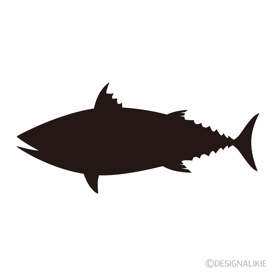 魚シルエットの無料イラスト素材集 イラストイメージ