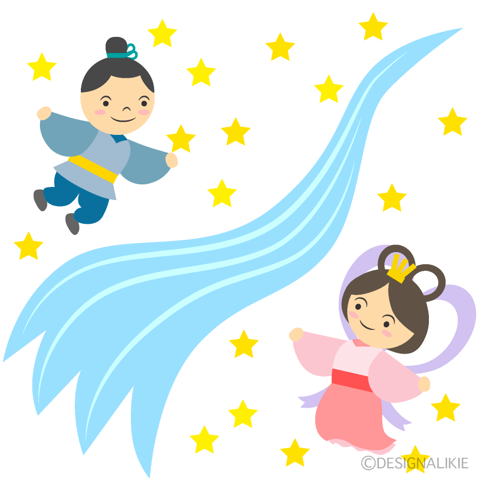 天の川と織姫彦星