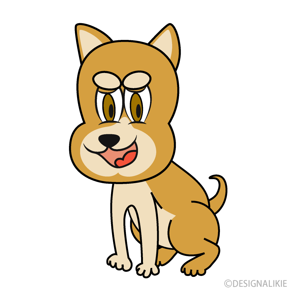 柴犬キャラクターイラストのフリー素材 イラストイメージ